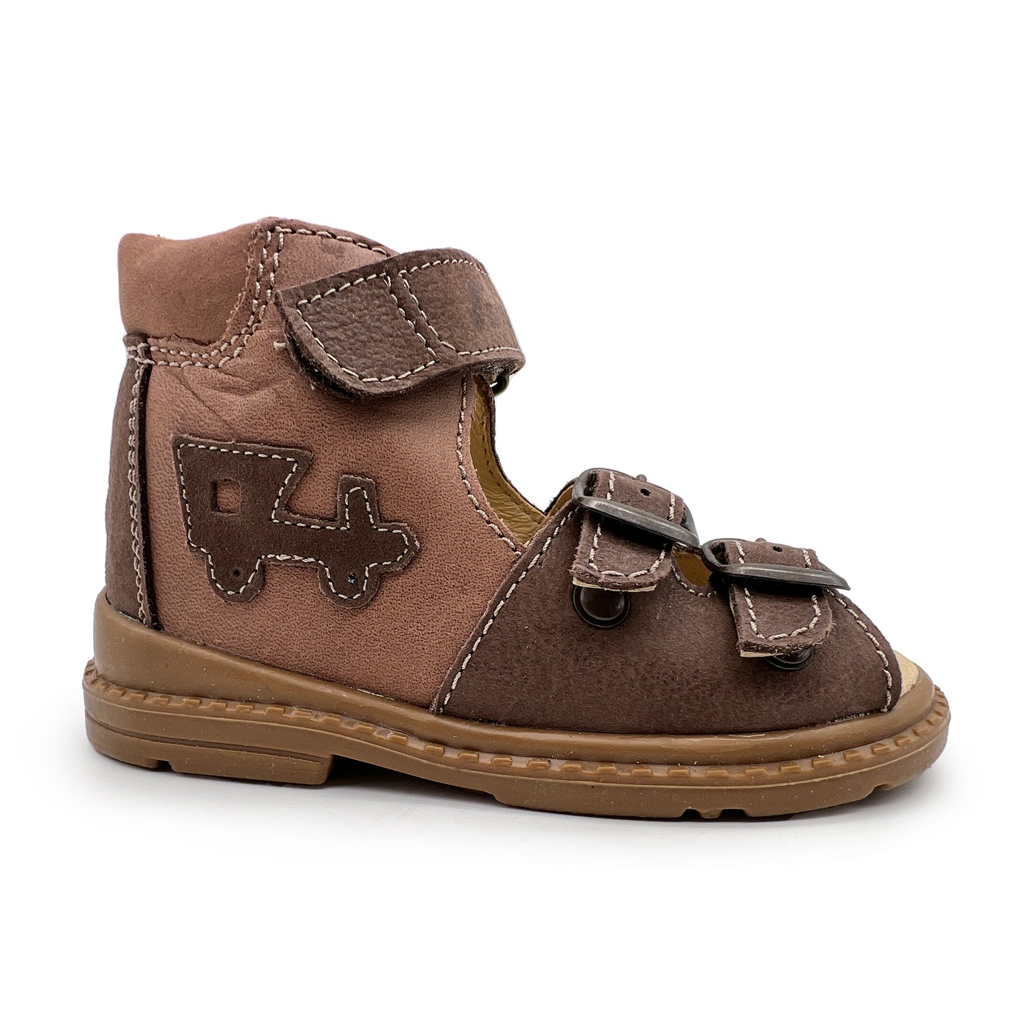Salus Ankle Support Sandals for Boys with Train or Car figures