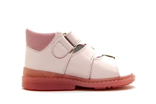 Light Pink and Pink Girls Sandal with Flower