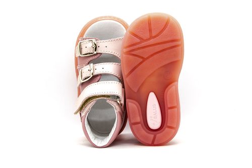 Light Pink and Pink Girls Sandal with Flower